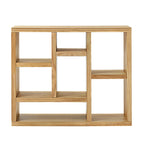 Bibliothèque ouverte en bois avec étagères, meuble de rangement autonome avec 7 casiers, étagère sur pied, entrée