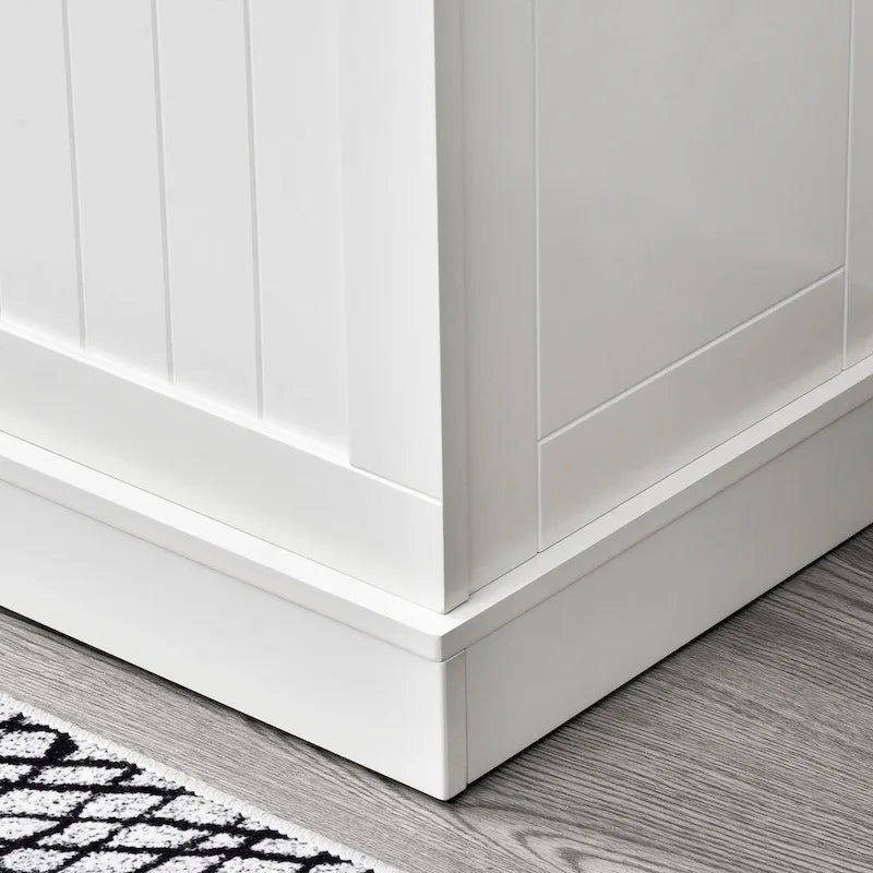 38 porte-manteaux d'entrée 3-en-1 avec banc de rangement, patère à quatre crochets et rangement à chaussures, blanc