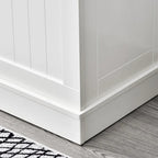38 porte-manteaux d'entrée 3-en-1 avec banc de rangement, patère à quatre crochets et rangement à chaussures, blanc