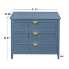 Commode à 3 tiroirs, Meuble américain, Convient pour chambre et entrée de salon