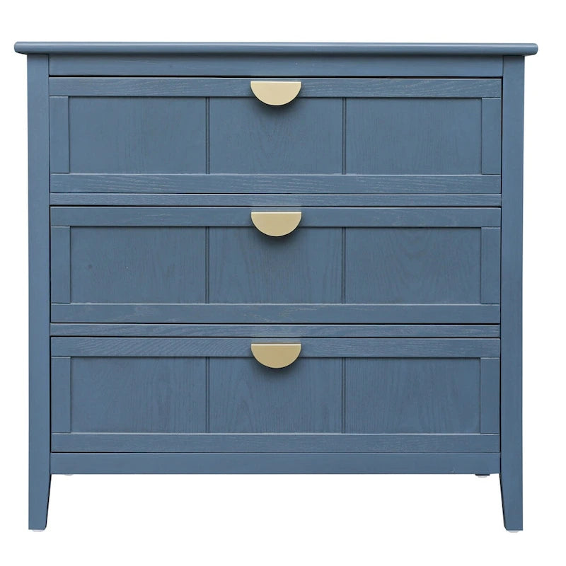 Commode à 3 tiroirs, Meuble américain, Convient pour chambre et entrée de salon