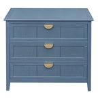 Commode à 3 tiroirs, Meuble américain, Convient pour chambre et entrée de salon