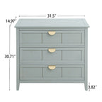 Commode à 3 tiroirs, Meuble américain, Convient pour chambre et entrée de salon