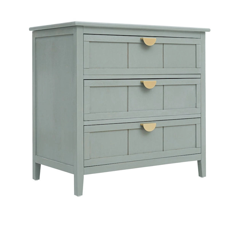 Commode à 3 tiroirs, Meuble américain, Convient pour chambre et entrée de salon