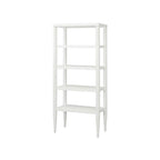 Étagère ouverte contemporaine, Étagère de bureau, Étagère d'appoint, Blanche