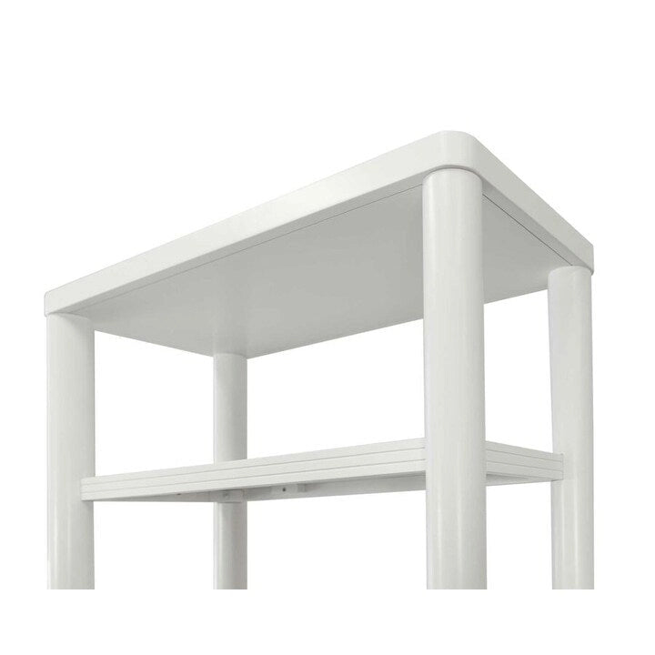 Étagère ouverte contemporaine, Étagère de bureau, Étagère d'appoint, Blanche