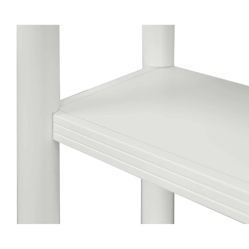 Étagère ouverte contemporaine, Étagère de bureau, Étagère d'appoint, Blanche