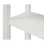 Étagère ouverte contemporaine, Étagère de bureau, Étagère d'appoint, Blanche