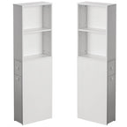 Meuble de rangement pour salle de bain, idéal comme porte-papier toilette, organiseur de produits féminins avec tiroir de rangement et étagère réglable