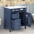 Meuble-lavabo avec évier intégré et tiroir basculant