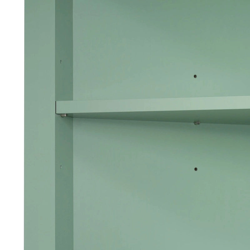 Meuble de salle de bain à 1 porte vert Tall Wood 69 po avec tablette réglable