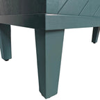 Meuble de rangement 4 portes avec pieds en pin et MDF