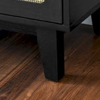 Commode de rangement 6 tiroirs en rotin