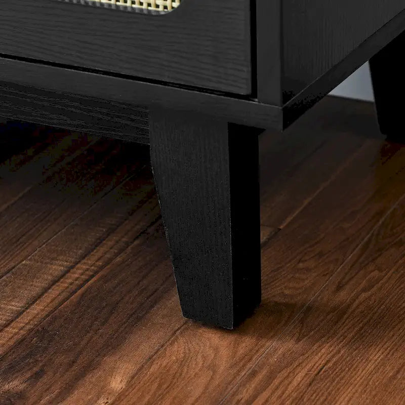 Commode de rangement 6 tiroirs en rotin