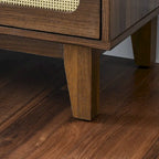 Commode de rangement 6 tiroirs en rotin